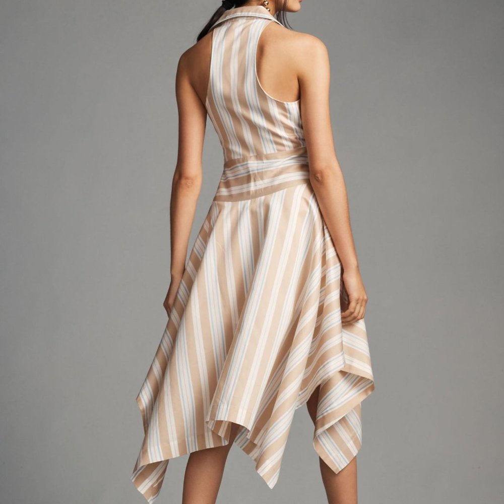 Anthropologie Maeve Asymmetrical Wrap Shirt Dress Sz 2 NWT 189